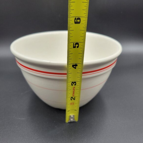 Vintage Lord Nelson Ware Elijah Cotton White Bowl Red Stripe Staffordshire Engla - Picture 12 of 12